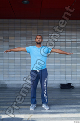 Whole Body Man T poses White Casual Slim Standing Street photo references